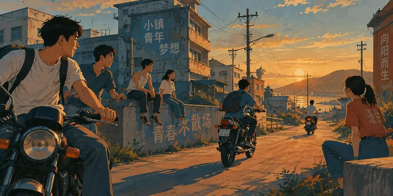 小镇青年短剧 - 黄豆短剧 小镇青年短剧频道主视觉,黄豆短剧县城烟火风横幅